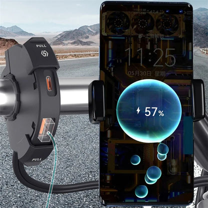 WUPP CS-1944C1 / B1 Motorcycle USB+Type-C Charger Motorcycle Phone Charging Adapter with Waterproof Lid