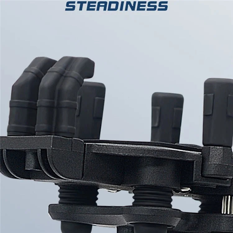 WUPP ZH-1990A2 Motorbike Phone Holder Anti-Shock Aluminium Alloy Phone Mount with M10 Ball