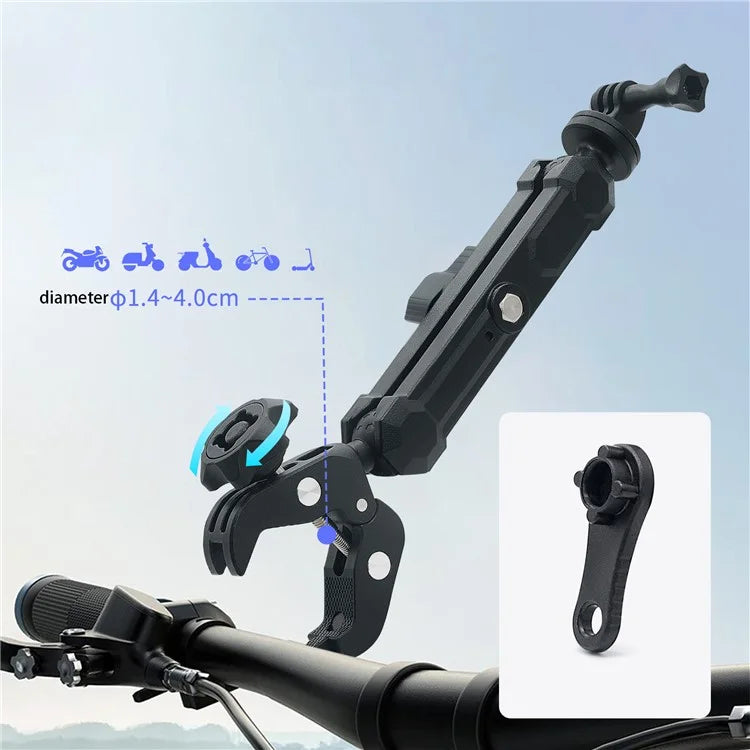 WUPP CS-2001A1 Motorcycle Camera Mount Holder Motorbike Handlebar Bracket for Gopro