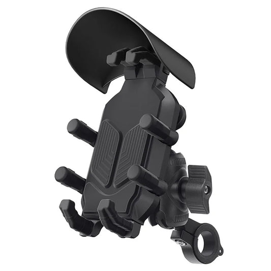WUPP CS-1988A1 Motorbike Handlebar Phone Holder CNC Anti-Shock Braceket for 4.7-7.2 inch Phones