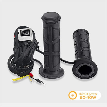 WUPP CSZH-1838B1 1 Pair 12V Heated Handle Grips Motorbike Scooter Hot Grips with 1.5m ACC Cable