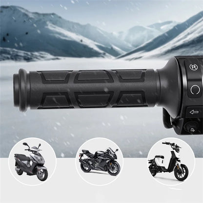 WUPP CSZH-1838B1 1 Pair 12V Heated Handle Grips Motorbike Scooter Hot Grips with 1.5m ACC Cable