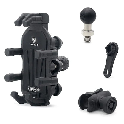 WUPP ZH-1990B1 Anti-Theft Bracket + M8 Ball Head Motorcycle Electric Bike Phone Mount