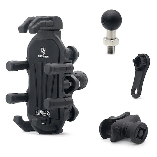 WUPP ZH-1990B1 Anti-Theft Bracket + M8 Ball Head Motorcycle Electric Bike Phone Mount