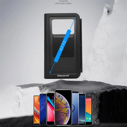 WUPP CS-1937B1 Motorbike Handlebar Phone Holder Sensitive Touch IP67 Waterproof Phone Case