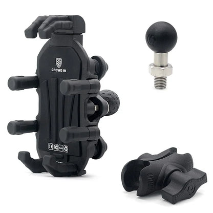 WUPP ZH-1990A1 Motorcycle Electric Bike Phone Mount Cell Phone Bracket + M8 Ball Head Set