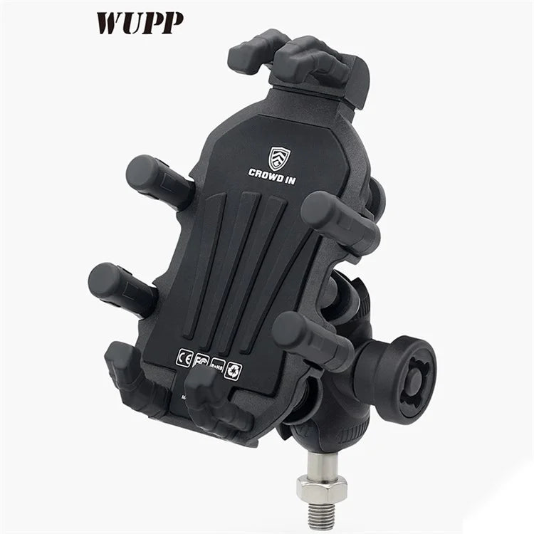 WUPP ZH-1990A1 Motorcycle Electric Bike Phone Mount Cell Phone Bracket + M8 Ball Head Set
