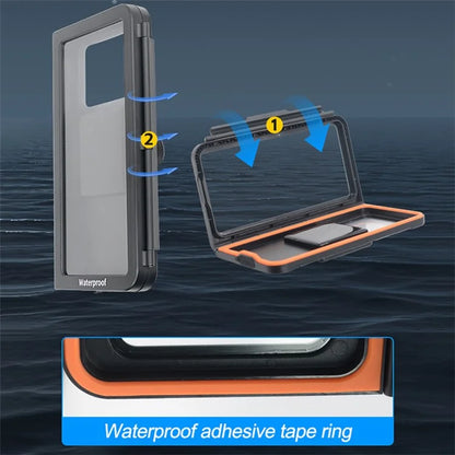 WUPP CS-1937A1 Motorbike Waterproof Phone Holder Rearview Mirror Mount Phone Case