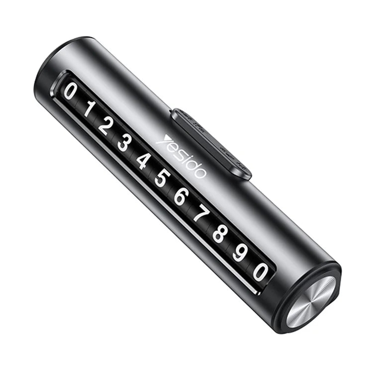 YESIDO C202 Adhesive Base Aluminum Alloy One Push Hidden Car Temporary Parking Plate
