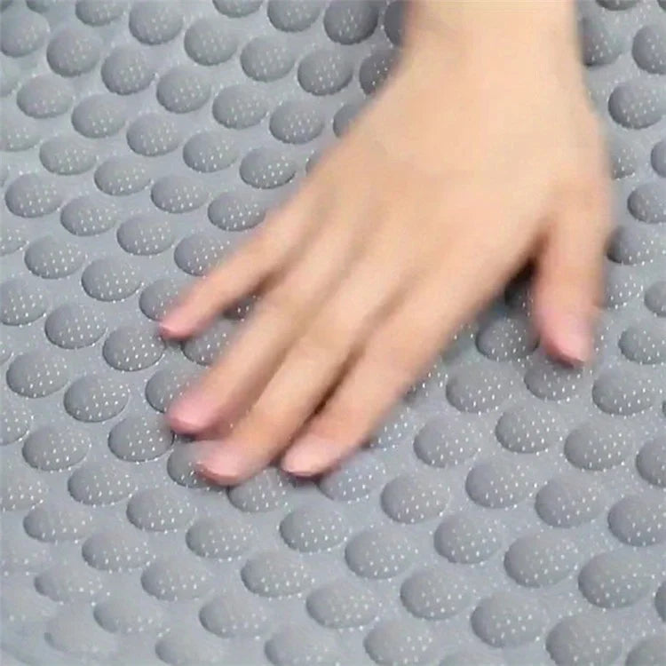 Summer Cooling Mat 3D Massage Breathable Ice Silk Universal Car Front Seat Cover + Backrest Pad