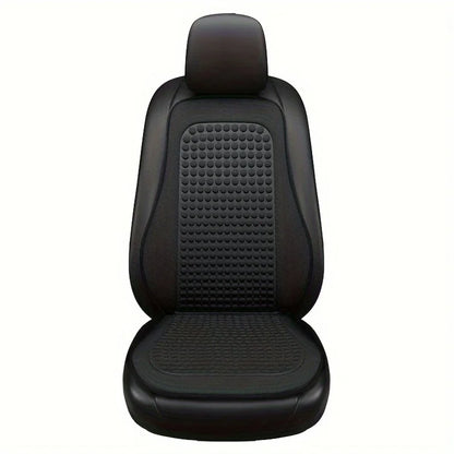 Summer Cooling Mat 3D Massage Breathable Ice Silk Universal Car Front Seat Cover + Backrest Pad