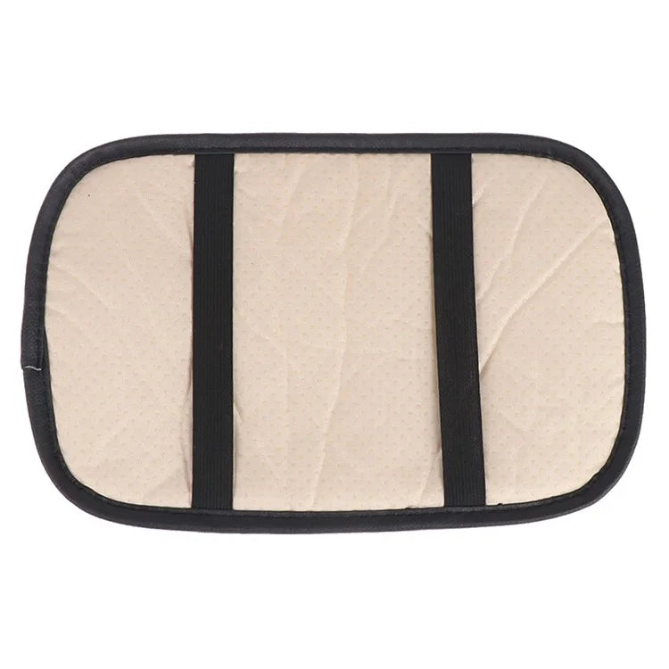 Camellia Design PU Leather Car Armrest Pad Auto Center Armrest Box Decorative Mat