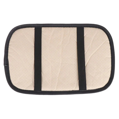 Camellia Design PU Leather Car Armrest Pad Auto Center Armrest Box Decorative Mat