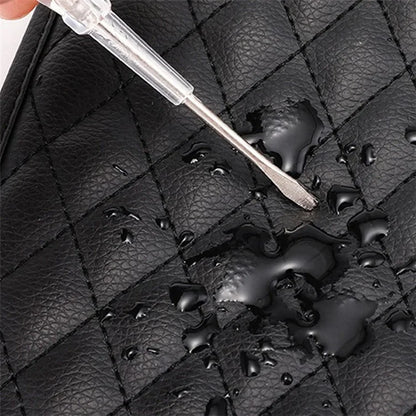 Camellia Design PU Leather Car Armrest Pad Auto Center Armrest Box Decorative Mat