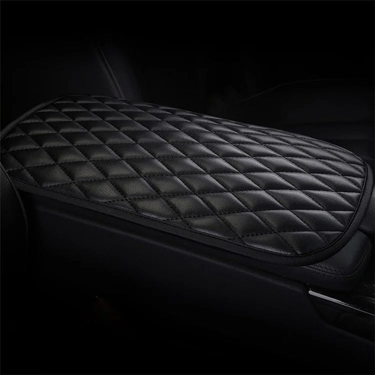 PU Leather Car Armrest Box Cover Pad Auto Center Armrest Box Protective Mat