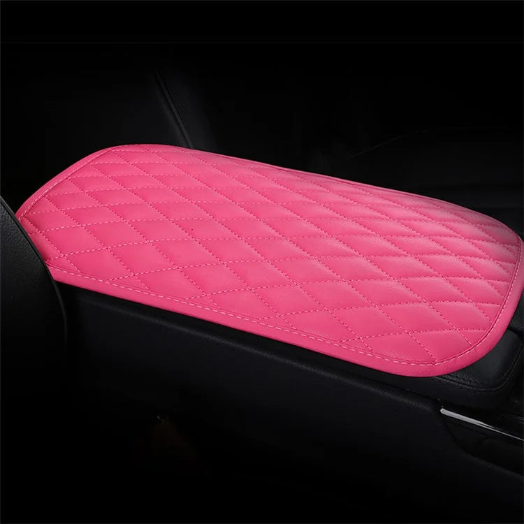 PU Leather Car Armrest Box Cover Pad Auto Center Armrest Box Protective Mat