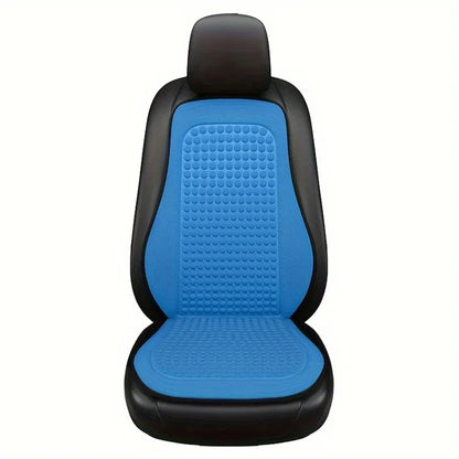 2 Sets Car Front Seat Cover + Backrest Pad Cool Breathable Fatigue Relief Vehicle Seat Pad