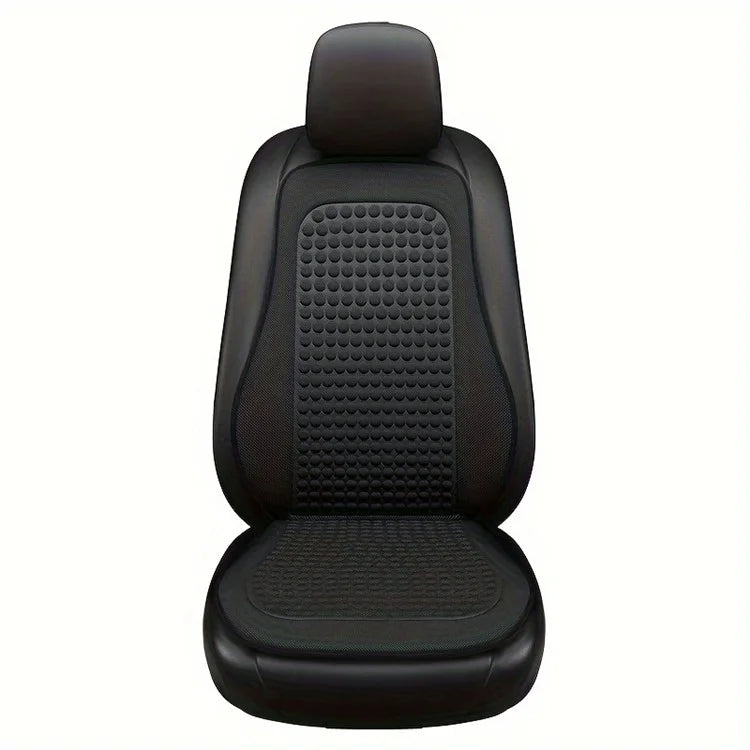 2 Sets Car Front Seat Cover + Backrest Pad Cool Breathable Fatigue Relief Vehicle Seat Pad