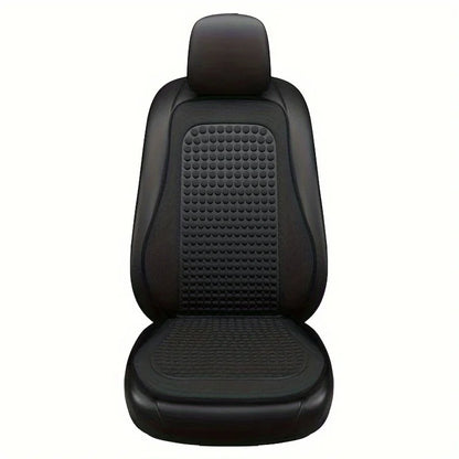 2 Sets Car Front Seat Cover + Backrest Pad Cool Breathable Fatigue Relief Vehicle Seat Pad