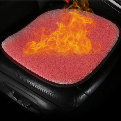 5V Car Heating Cushion Lamb Fleece Winter Warm Universal Car Interior Seat Cover Pad