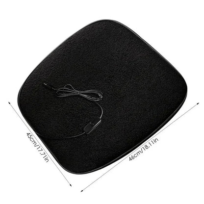 5V Car Heating Cushion Lamb Fleece Winter Warm Universal Car Interior Seat Cover Pad