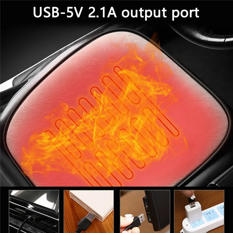 Heating Pad Seat Cushion 3 Temperature USB 5V Heating Pad Car Seat Cover for Cold Winter