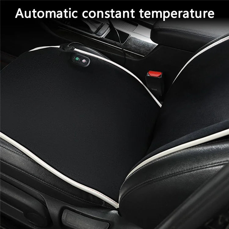 WM-XL2 2Pcs / Set 12V / 24V Car Heated Seat Cushion Universal Vehicle Seat Cover Warmer with Backrest for Cold Day