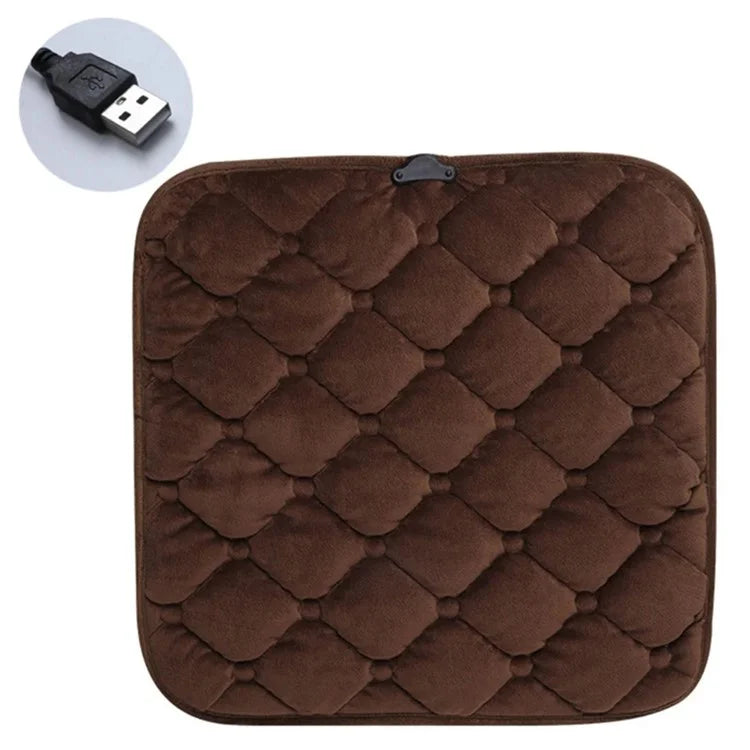 WM-SBXJRD USB 5V Car Heating Cushion Winter Non-Slip Seat Cover Warmer with Touch Switch