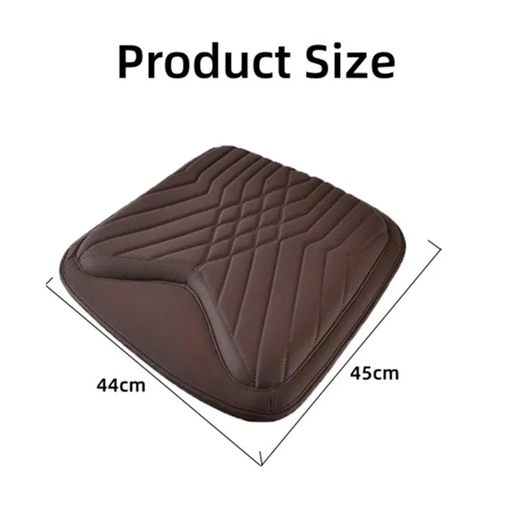 TK036 Nappa Texture PU Leather + Memory Foam Car Seat Cushion Non-slip Seat Pad