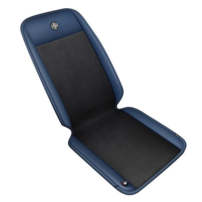 ANJUNY Car Electric Heated Seat Cushion Leather+Velvet+Sponge Winter Seat Heating Pad with Backrest
