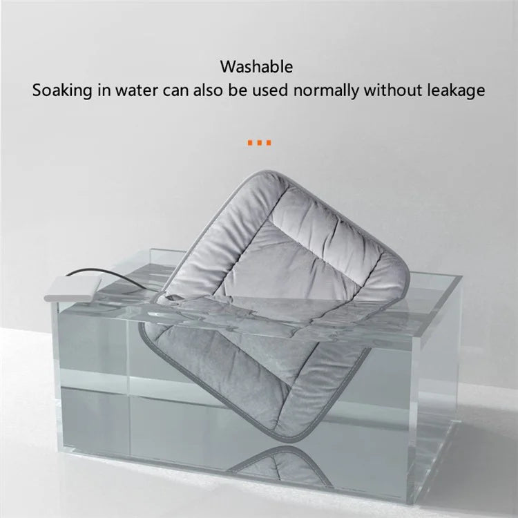 ANJUNY 4 Levels Heating Car Seat Cushion Cover USB Charging Winter Seat Heater Warmer