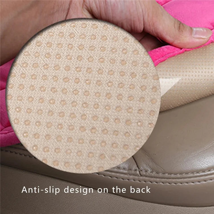 xdg-02 3Pcs / Set Car Front Rear Seat Mat Warm Anti-slip Vehicle Seat Cushionsish Green