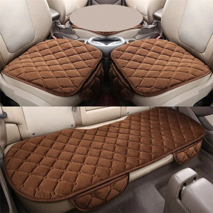 xdg-02 3Pcs / Set Car Front Rear Seat Mat Warm Anti-slip Vehicle Seat Cushions