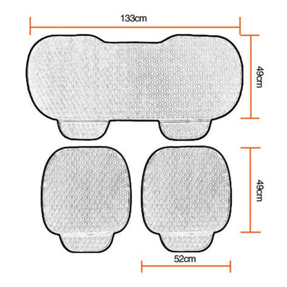 xdg-02 3Pcs / Set Car Front Rear Seat Mat Warm Anti-slip Vehicle Seat Cushions