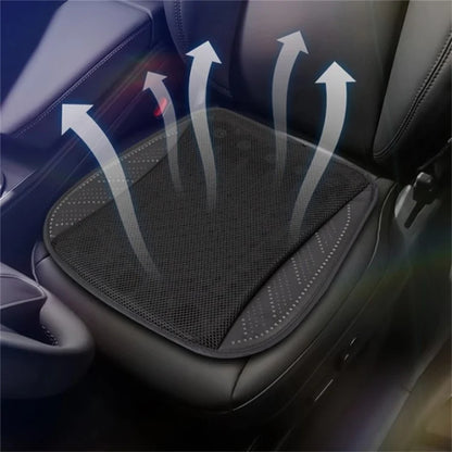 USB Car Seat Summer Cooler Breathable Ice Silk Seat Cushion ( Built-in 8 Fans)
