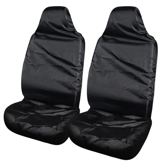 ZJ-784 2Pcs Car Front Seat Dust Cover Waterproof Polyester Seat Protector Sleeve