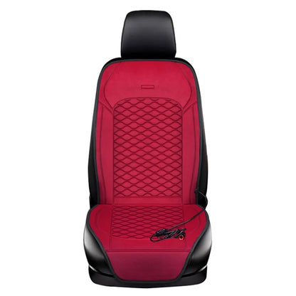 Car Winter Heated Short Plush Seat Cushion for 12V Car Electric Fast Heating Seat Cushion, Cigarette Lighter Power
