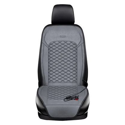Car Winter Heated Short Plush Seat Cushion for 12V Car Electric Fast Heating Seat Cushion, Cigarette Lighter Power