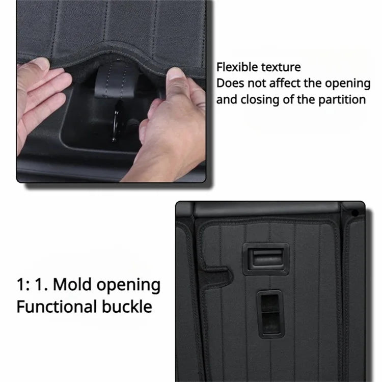 TSL1093 3Pcs / Set For Model Y Car Oxford Cloth Rear Trunk Mat Cushion Cargo Liner