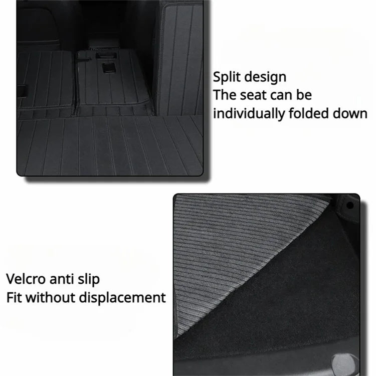 TSL1093 3Pcs / Set For Model Y Car Oxford Cloth Rear Trunk Mat Cushion Cargo Liner