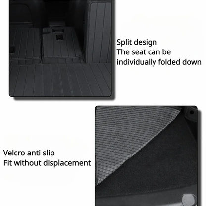 TSL1093 3Pcs / Set For Model Y Car Oxford Cloth Rear Trunk Mat Cushion Cargo Liner