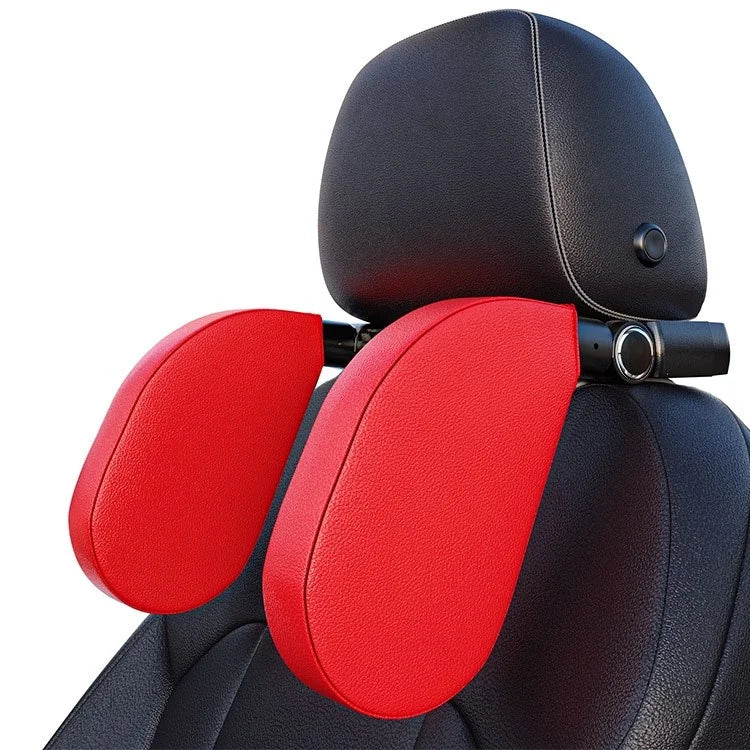 A05 Car Headrest Two Side Pillow Children Adult Car Seat Memory Foam Head Rest Cushion with Hook