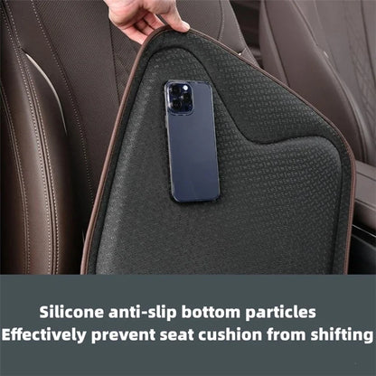 TK036 2Pcs / Set Nappa Texture PU Leather + Memory Foam Car Seat Cushion Lumbar Support Pillow