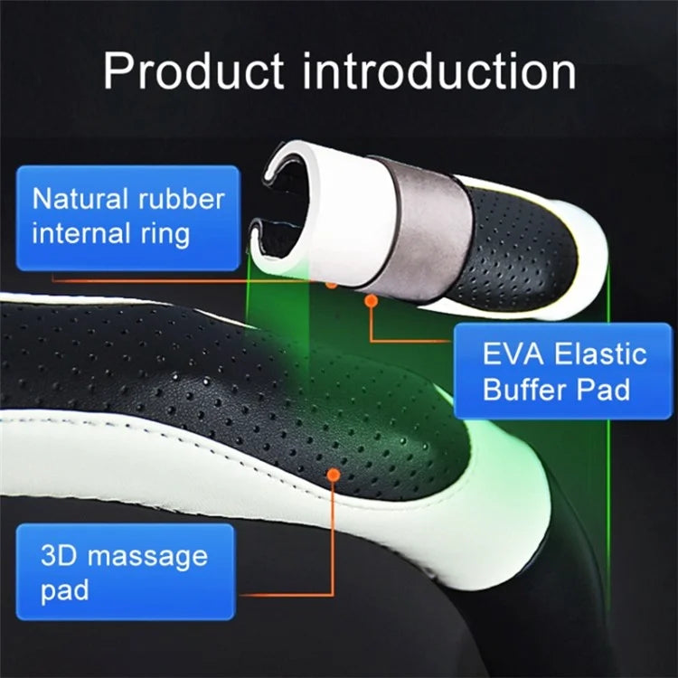 38cm Round Car Steering Wheel Cover Anti-skid Microfiber Leather Steering Wheel Sleeve