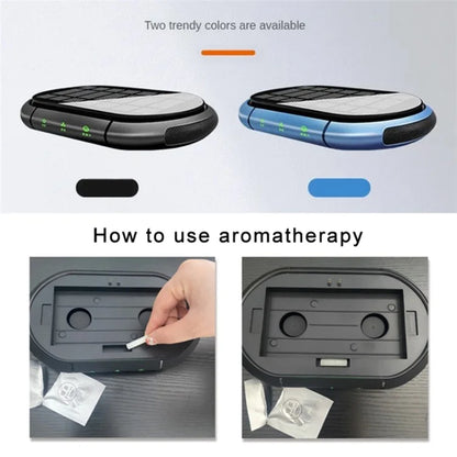 Negative Ion Car Air Purifier Smoke Smell Remover Odor Eliminator with 2 Aroma Diffuser Sticks