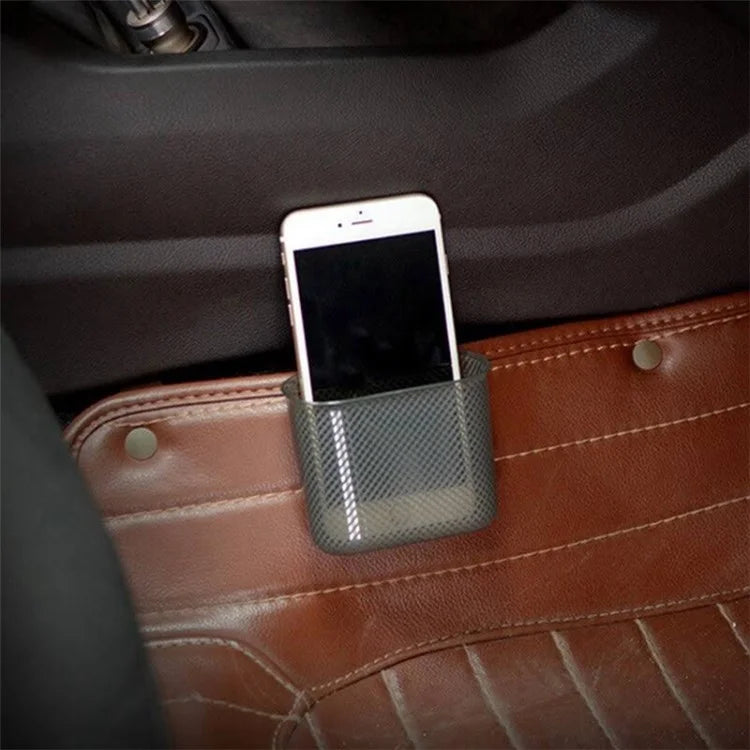 3R 2104 8.5x3.5x8.5cm Adhesive Storage Box Silicone+ABS Car Mounted Storage Case