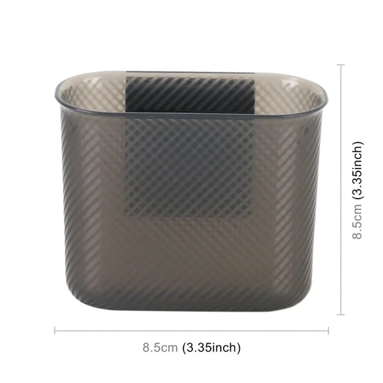 3R 2104 8.5x3.5x8.5cm Adhesive Storage Box Silicone+ABS Car Mounted Storage Case