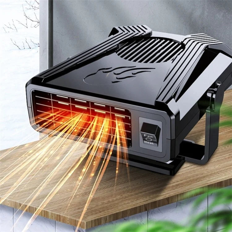 12V Mini Car Heating Fan Car Windshield Defrosting Defogging ABS Heater Vehicle Interior Heating Device