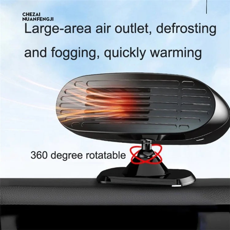 FL-002 24V Mini Car Windshield Defrosting Defogging Heater Winter Vehicle Interior Heating Fan