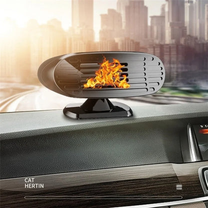 FL-002 24V Mini Car Windshield Defrosting Defogging Heater Winter Vehicle Interior Heating Fan